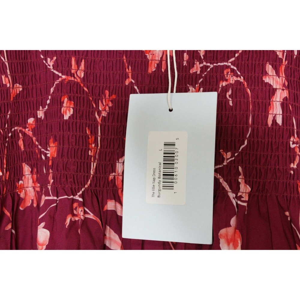 Hill House The Ellie Nap Dress Burgundy Botanical Women's Dresses  Size XS, S - Picture 7 of 10